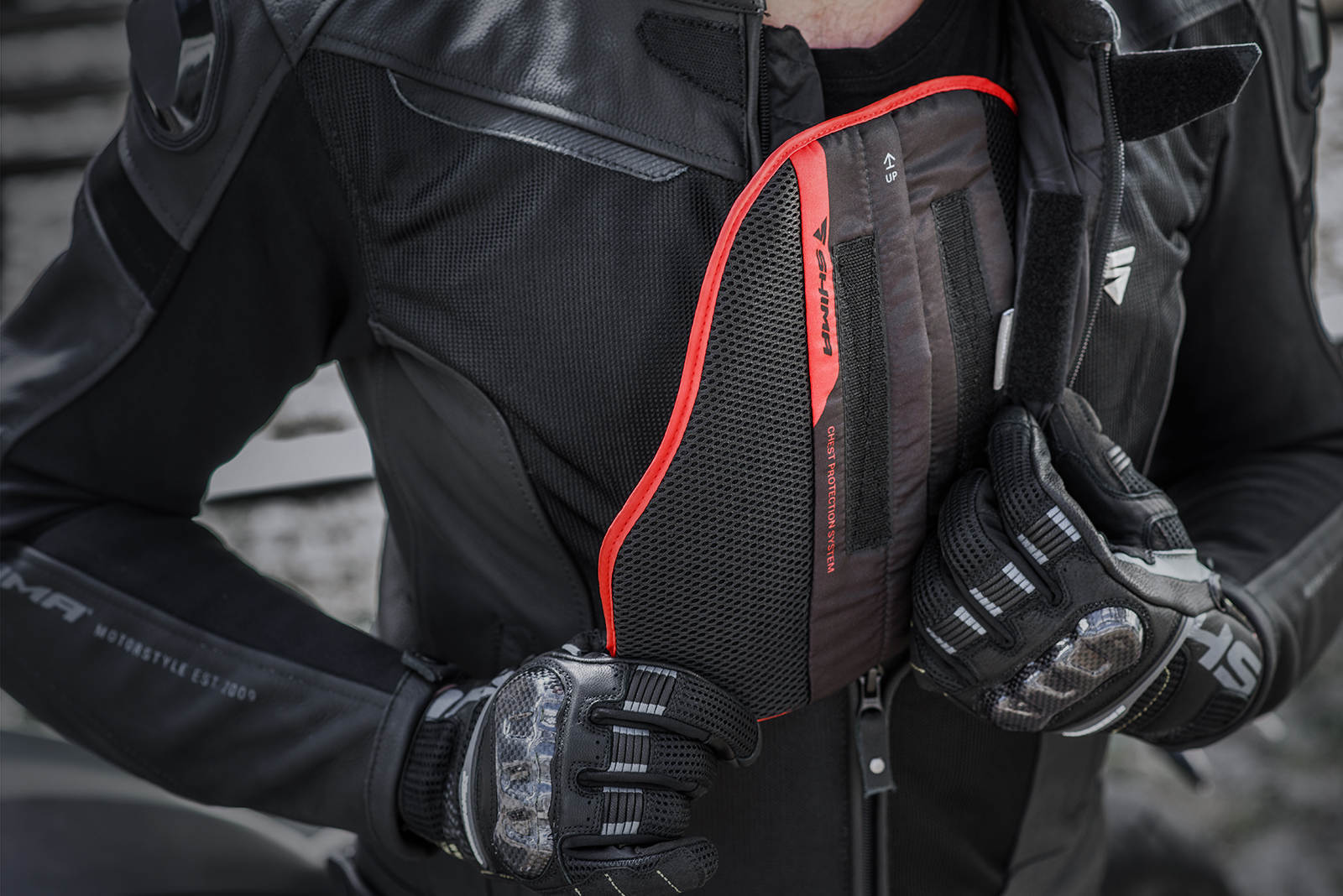 SHIMA Piston Veste moto cuir / textile 52 Figure 5
