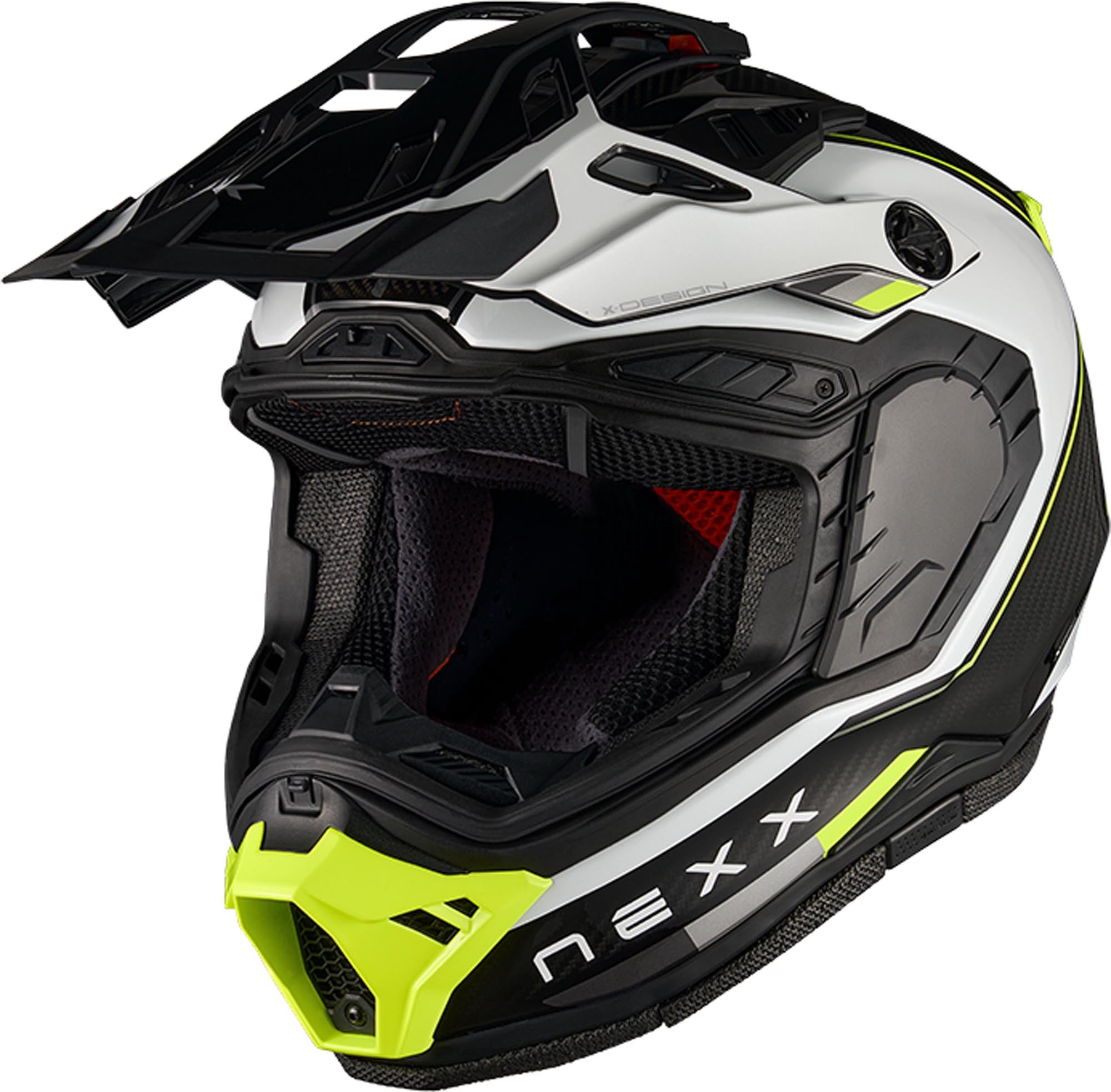 Nexx X.Rally Raid Carbon Casco Enduro nero/bianco/giallo neon XXS (51/52) Figura 2