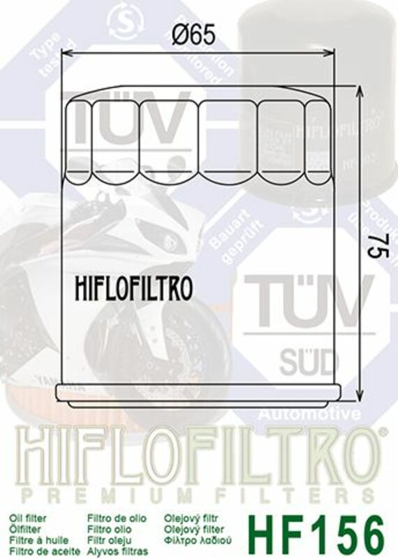Hiflofiltro Oljefilter - HF156 Figur 4