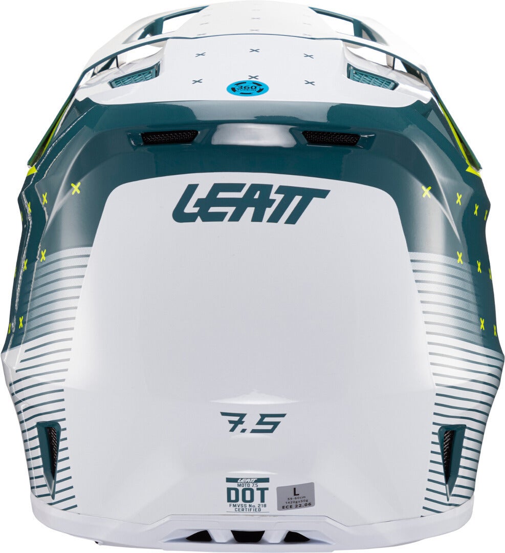 Leatt 7.5 V24 Stripes Capacete de Motocross com Óculos verde/branco XL (61/62) Figura 9