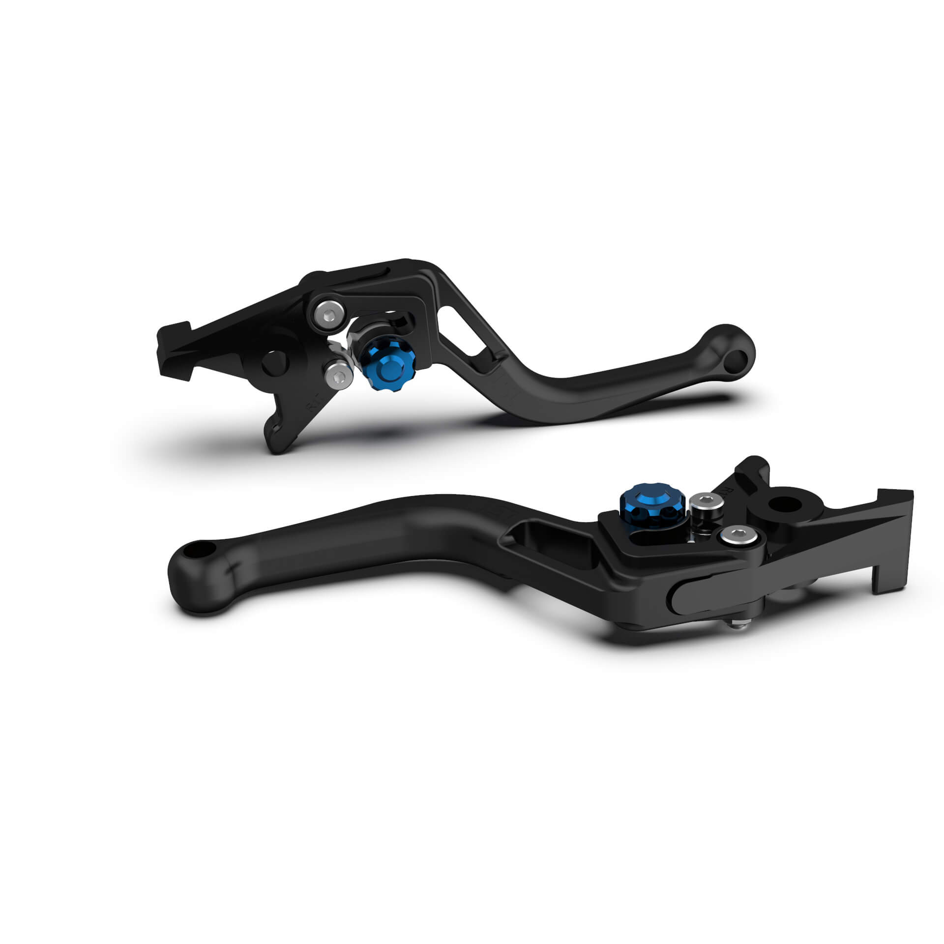 LSL Clutch lever BOW L19, short black beadblasted Blue Figure 1