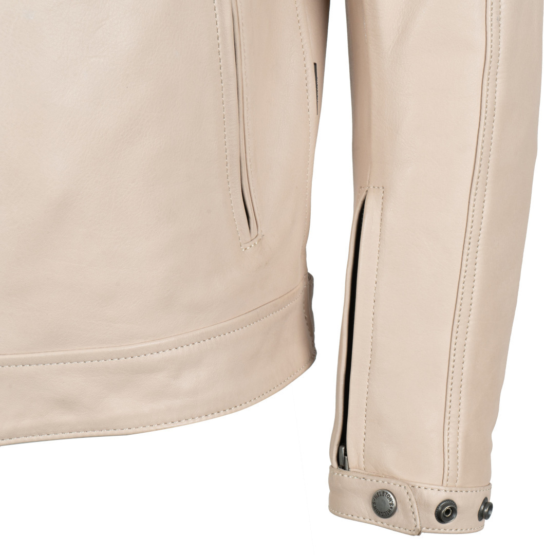 Helstons Chevy Buffalo Motorrad Lederjacke creme L Abbildung 2