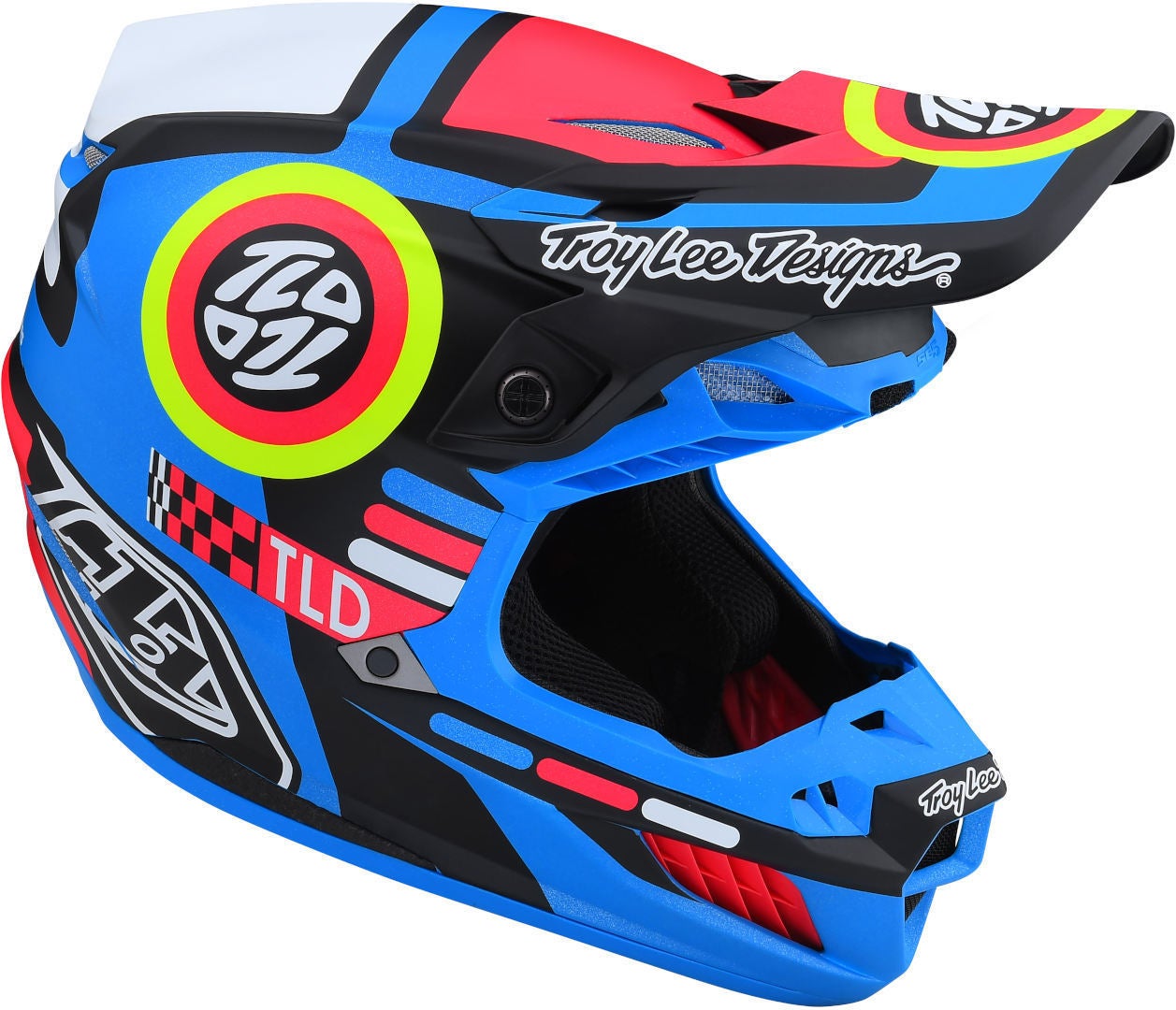 Troy Lee Designs SE5 Drop In MIPS Capacete de Motocross preto/vermelho/azul L (58/59) Figura 4