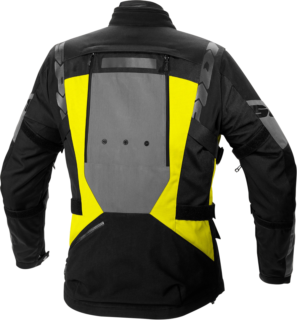 Spidi 4 Season Evo H2Out Motorcycle Textile Jacket black/neon-yellow 3XL Figure 4