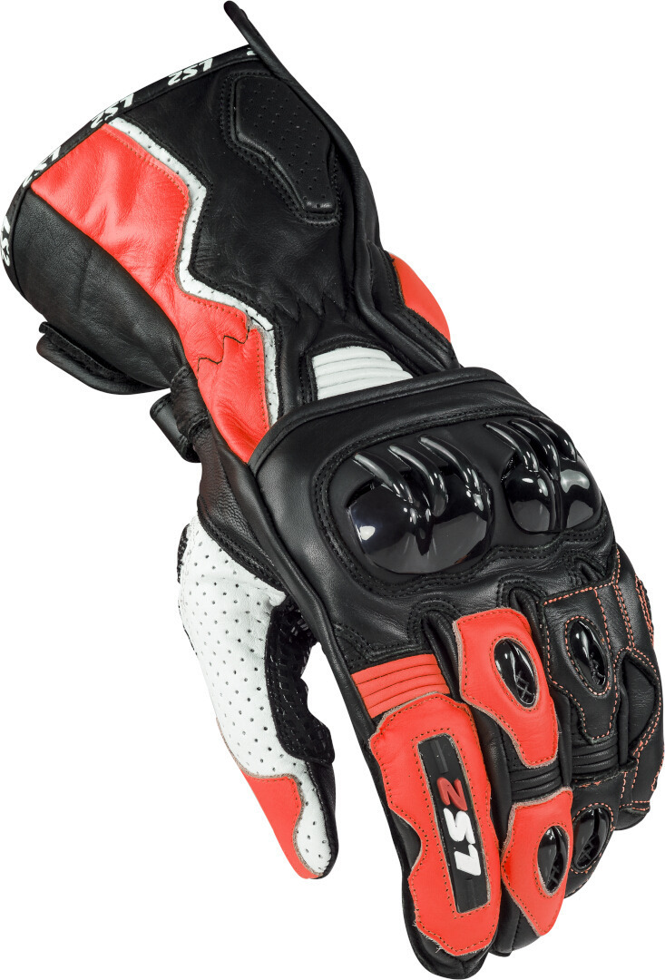 LS2 Swift Gant de moto Noir/Rouge/Blanc L Figure 1