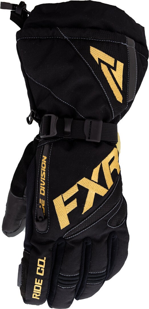 FXR Fuel Snescooter handsker Sort/guld XL Figur 1