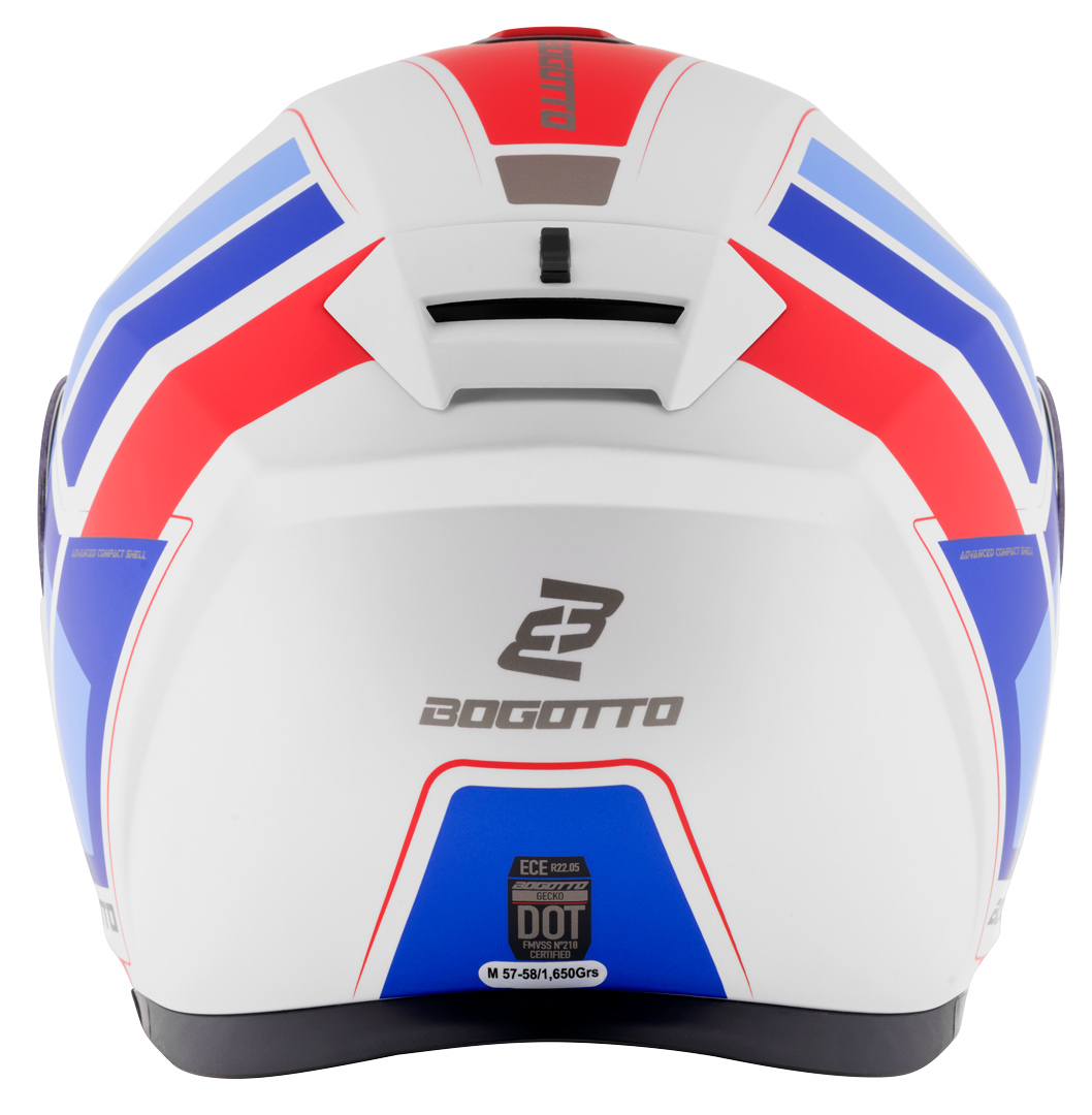 Bogotto FF403 Murata opklapbare helm blauw/rood/wit S (55/56) Figuur 5