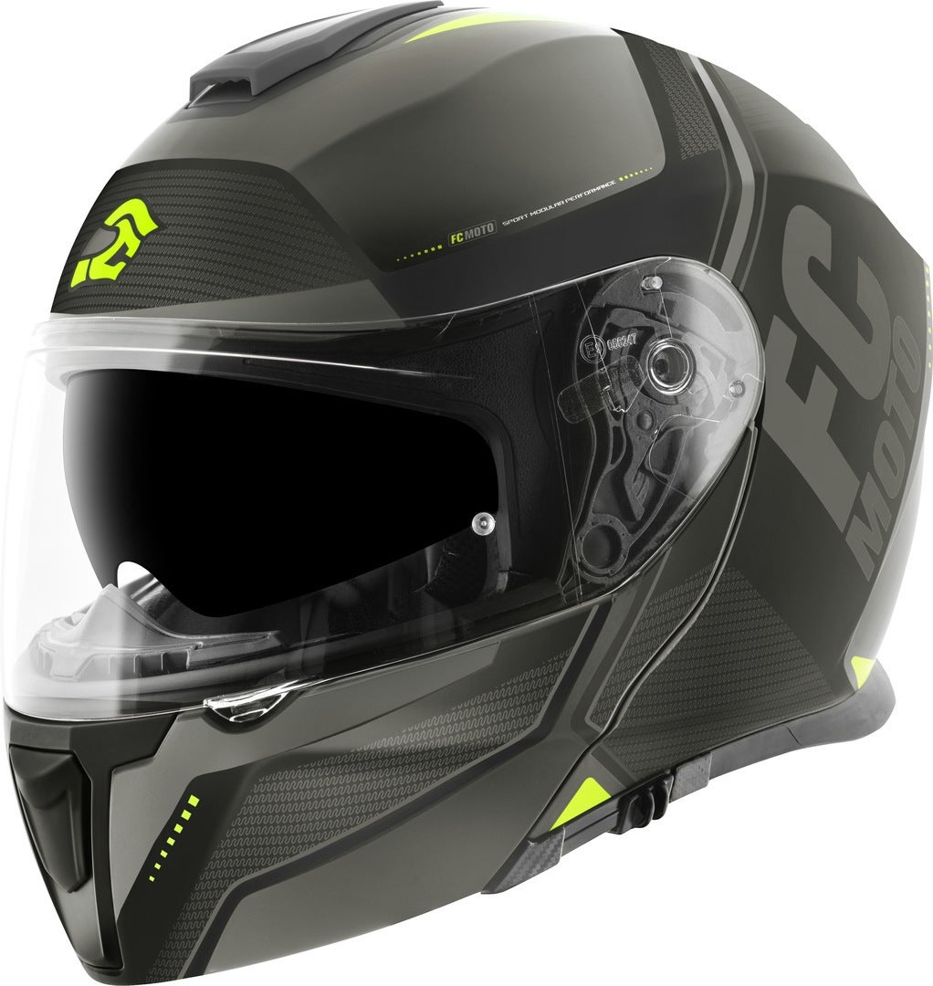 FC-Moto Novo Circuit Hjelm sort/grå/gul XL (61/62) Figur 3