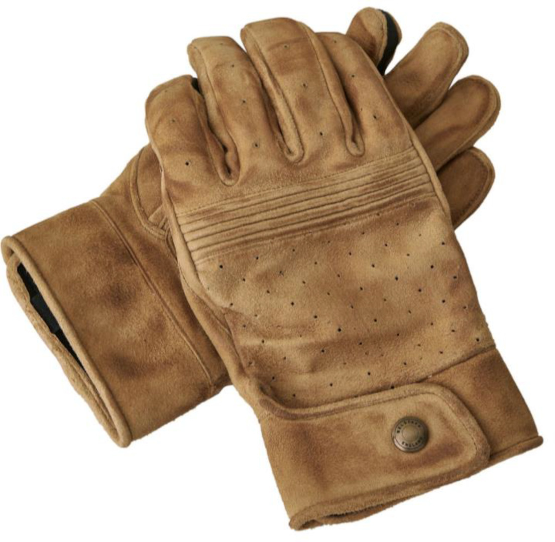 Belstaff Montgomery Velours Motorrad Handschuhe XS Abbildung 1