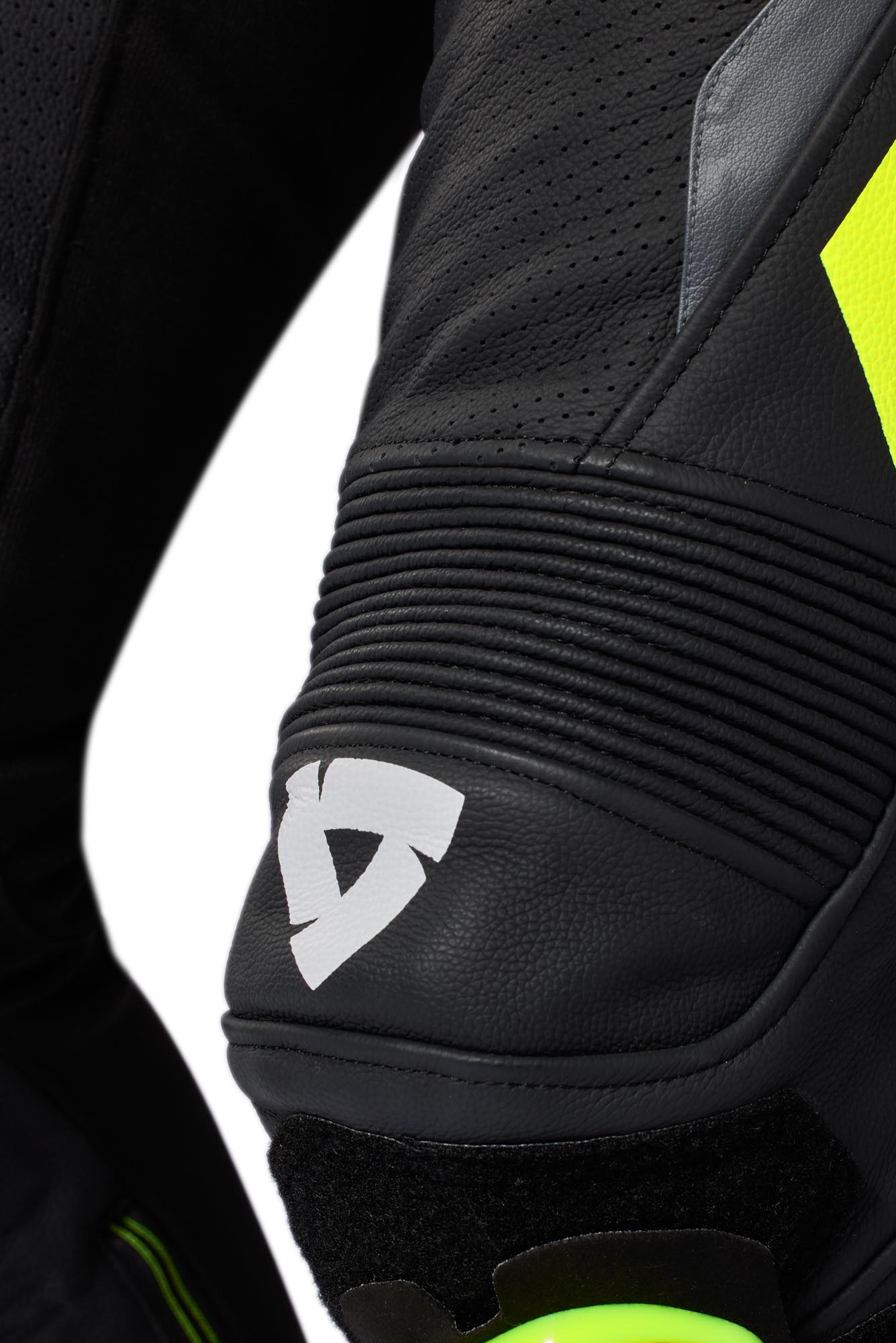 Side view of Revit Argon 3 perforated One Piece Motorcycle Leather Suit