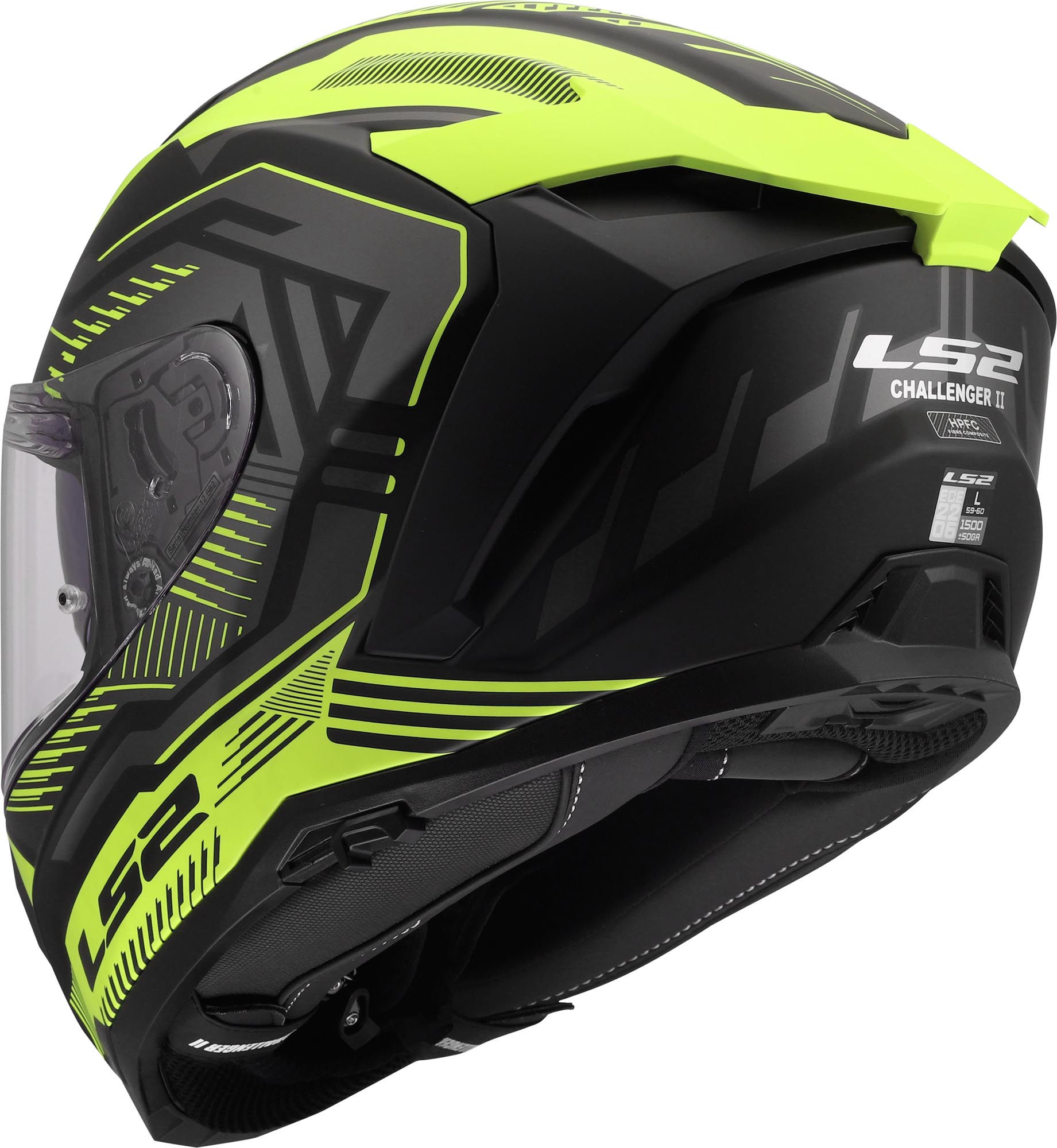 LS2 FF817 Challenger II Dravix Helmet black/yellow XXL (63/64) Figure 3