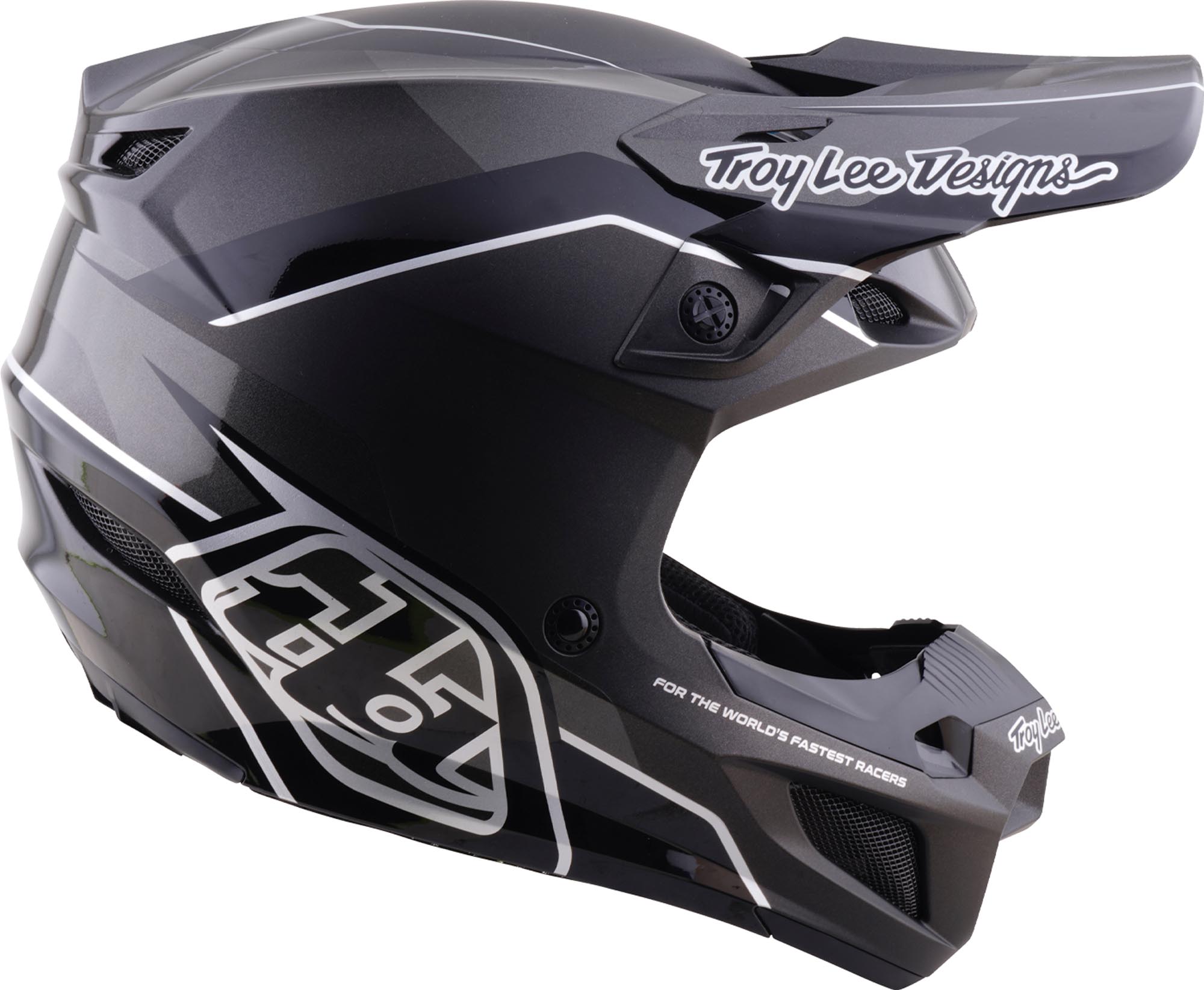 Side view of Troy Lee Designs SE5 Polycarbonate MIPS Stand Motocross Helmet