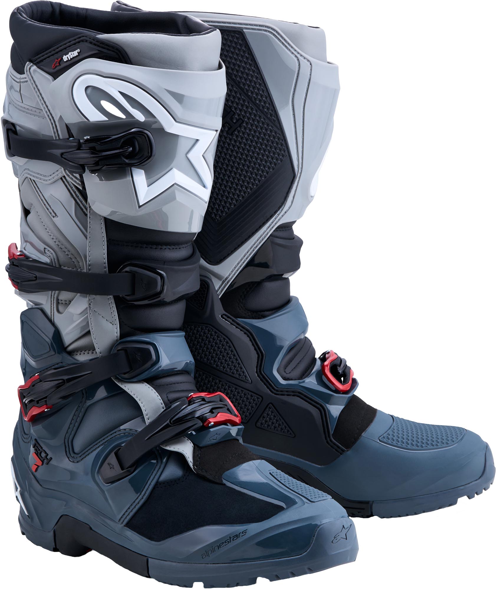 grey/black/red