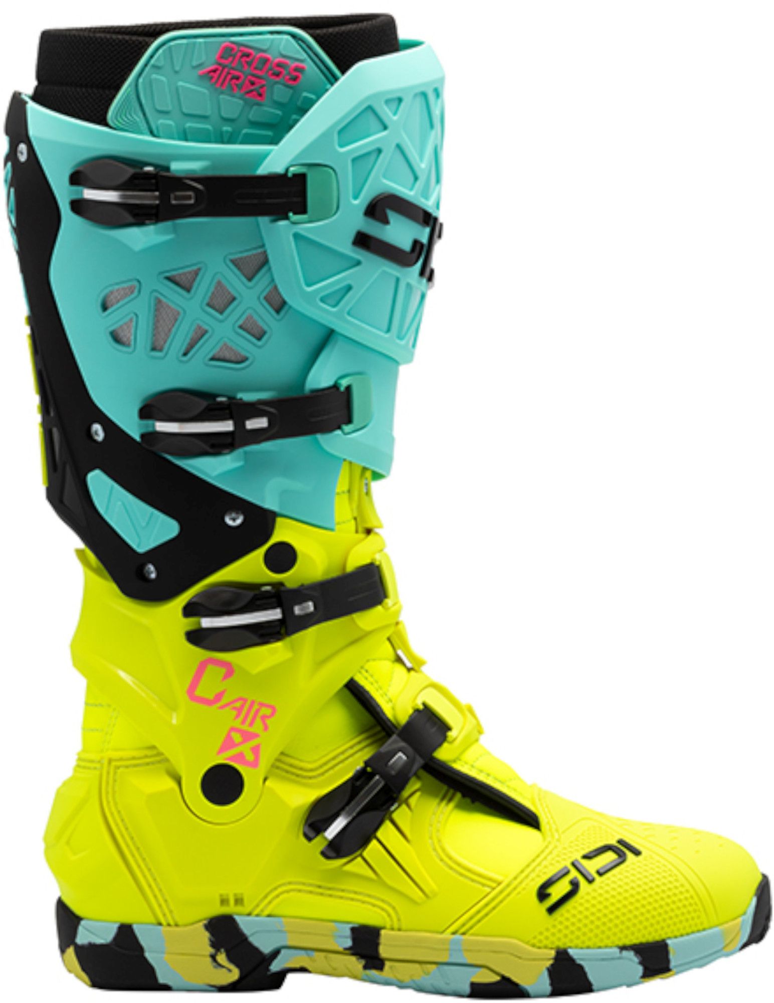 Sidi Crossair-X Botas de motocross Amarillo menta/neón 49 Figura 2
