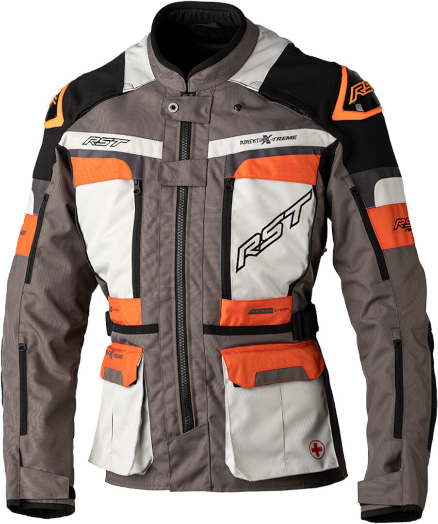 RST Pro Series Adventure-Xtreme Motorrad Textiljacke grau/orange XL Abbildung 1