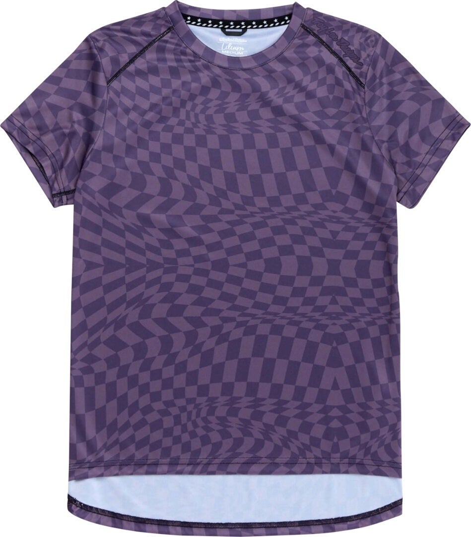 Troy Lee Designs Lilium SS Twisted Checkers Ladies Bicycle Jersey purple M Figure 1