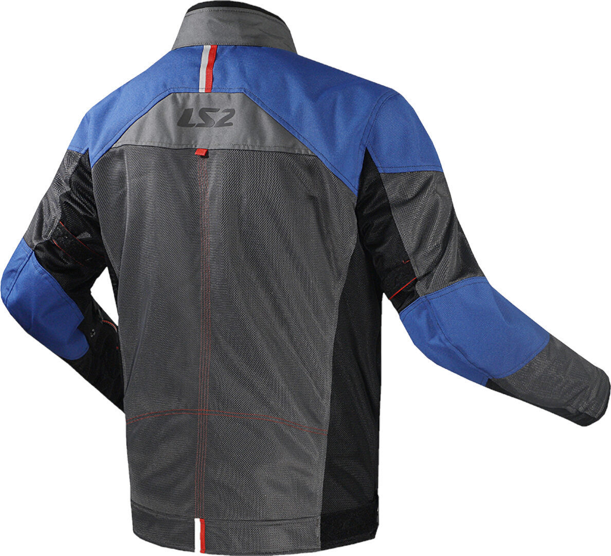LS2 Alba Blouson textile de moto Gris foncé/noir/bleu XL Figure 2
