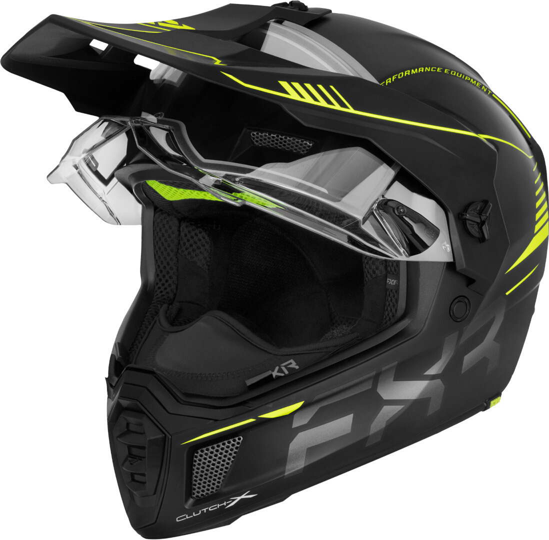 FXR Clutch X Pro Cască de snowmobil Negru mat/galben L (59/60) Figura 3