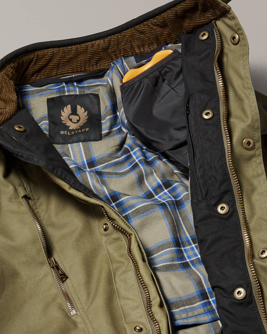 Belstaff Waymaster Blouson textile de moto olive 4XL Figure 3