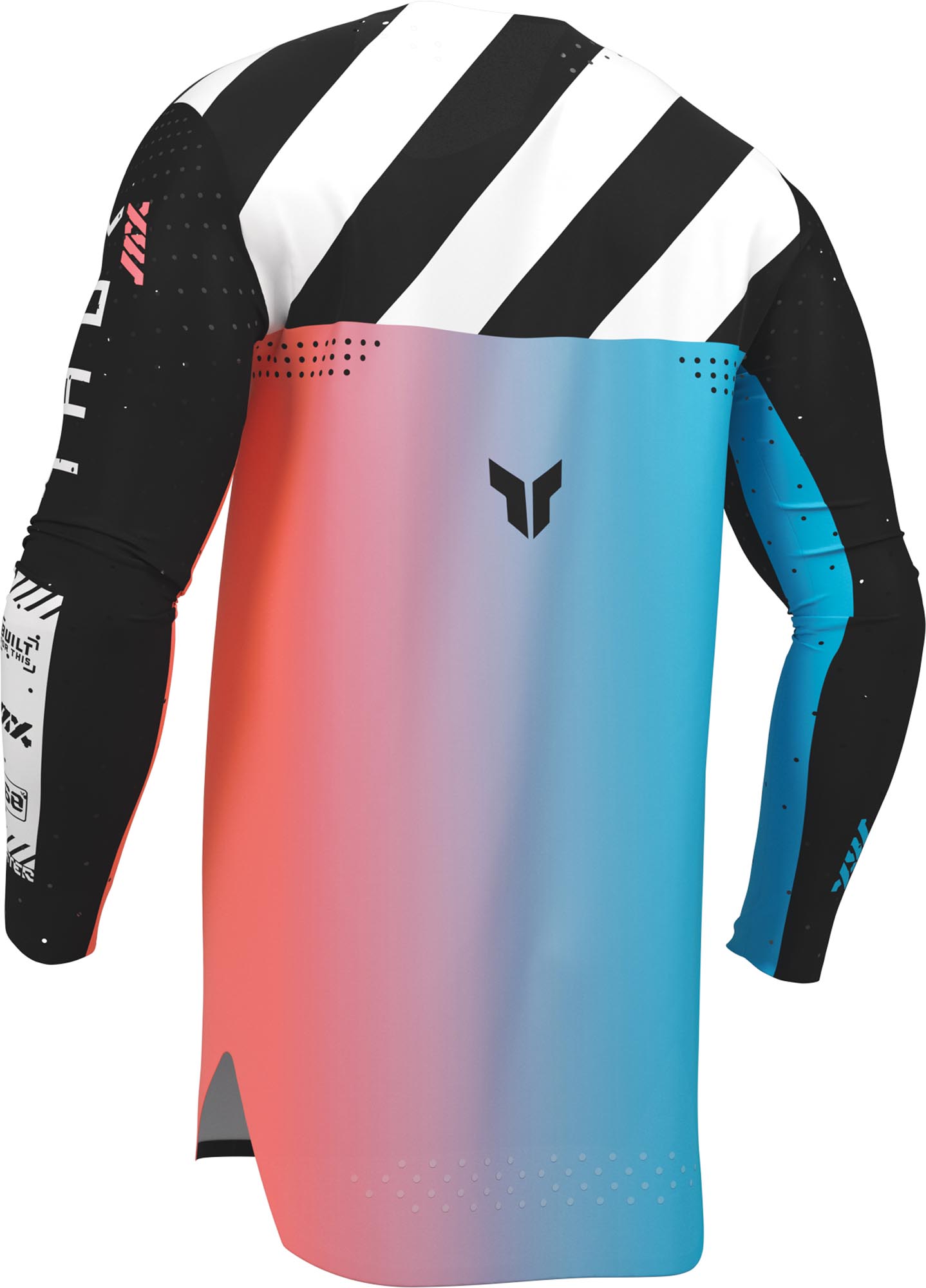 Thor Sportmode Synth Motocross trøje sort/blå/pink 2XL Figur 3