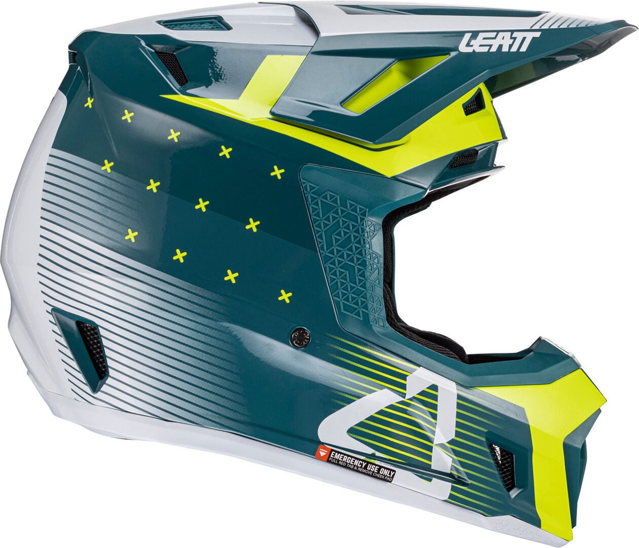 Leatt 7.5 V24 Stripes Motorcrosshelm met bril groen/wit M (57/58) Figuur 6