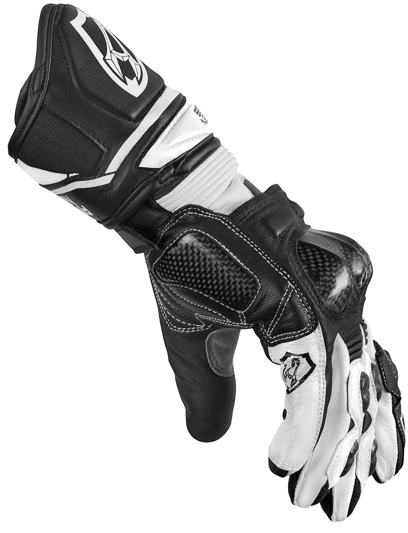 Arlen Ness Monza 2.0 Motorcykel handsker sort/hvid/grå 2XL Figur 3