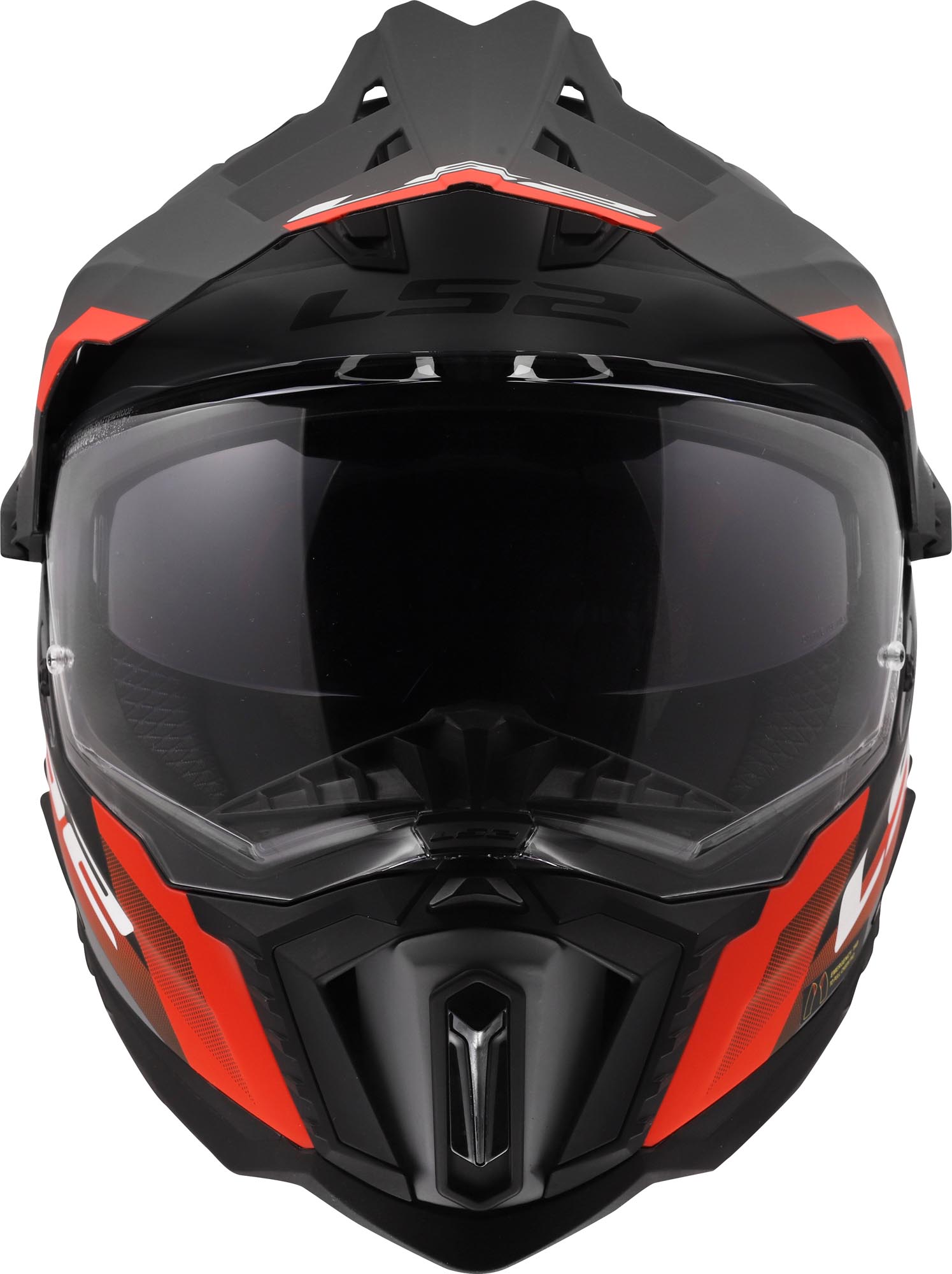 LS2 MX701 Explorer Hexa Enduro-hjelm sort/grå/rød M (57/58) Figur 8