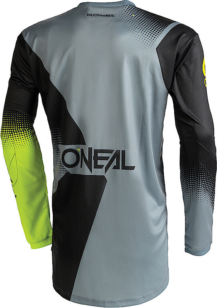 Oneal Element Racewear V.22 Motocross Jersey sort/grå/gul L Figur 2