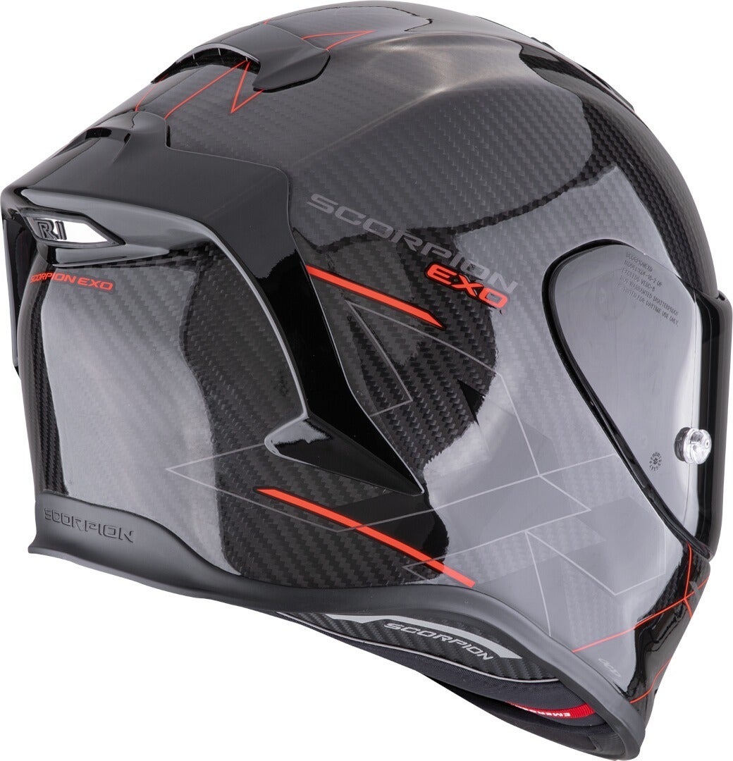 Scorpion EXO R1 Evo Carbon Air Cynergy Casco nero/rosso XL (61/62) Figura 2