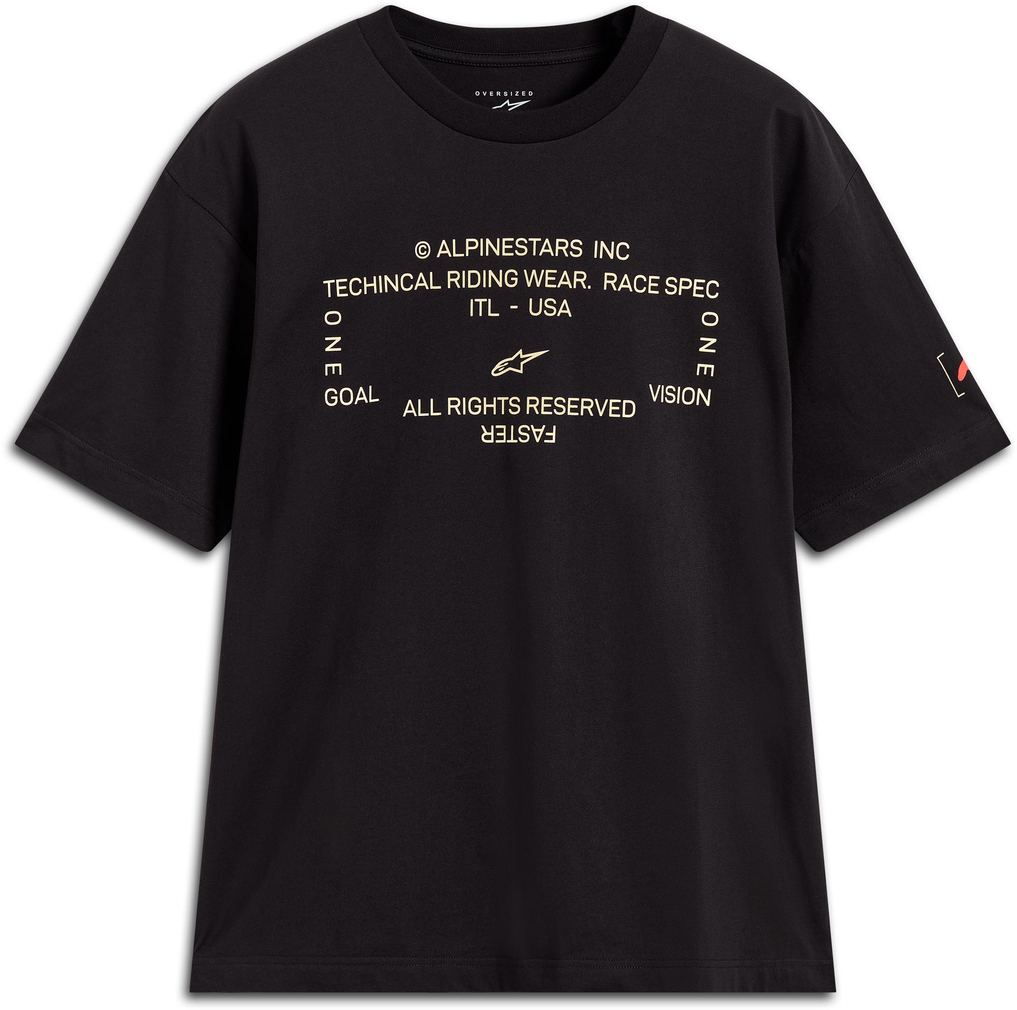 Alpinestars Infinity Oversized Tričko čierna XL Obrázok 1