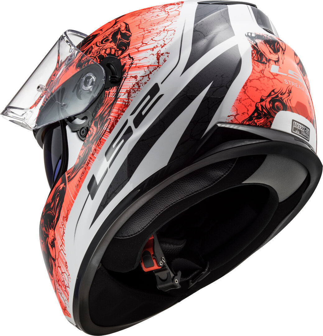LS2 FF320 Stream Evo Throne Casco blanco/naranja L (59/60) Figura 5