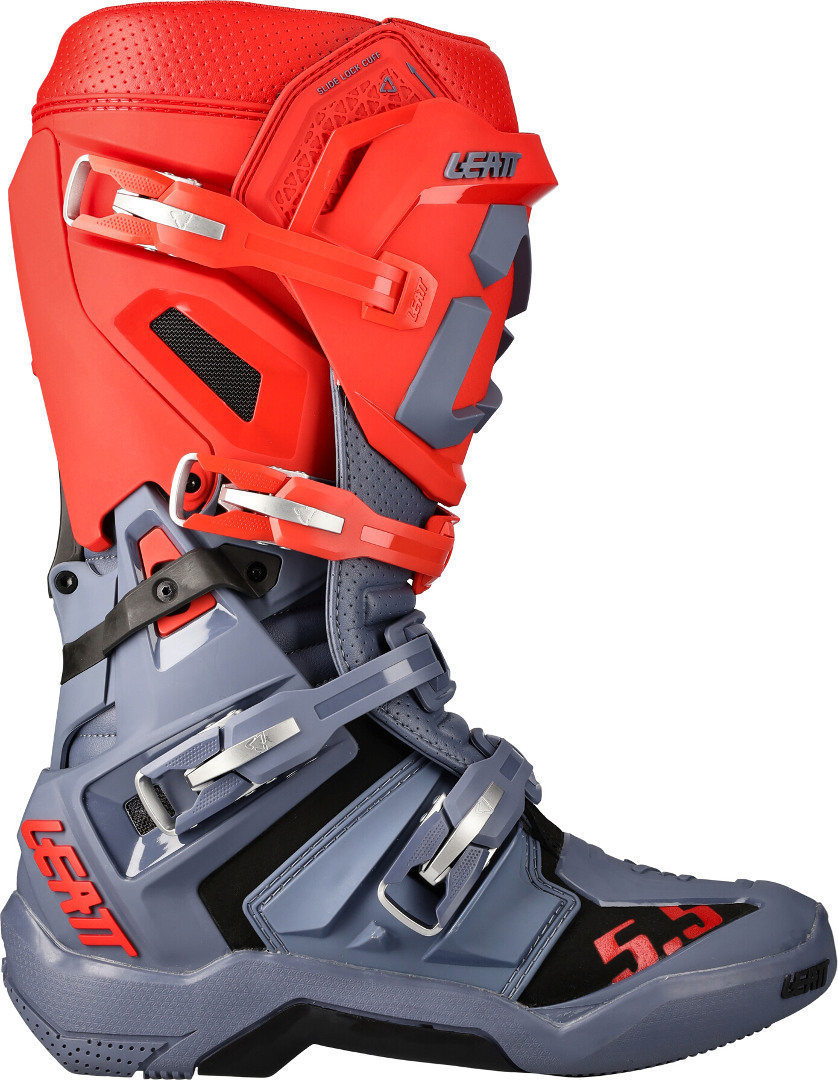 Leatt GPX 5.5 FlexLock Bottes Motocross Gris/Rouge 44,5 Figure 2