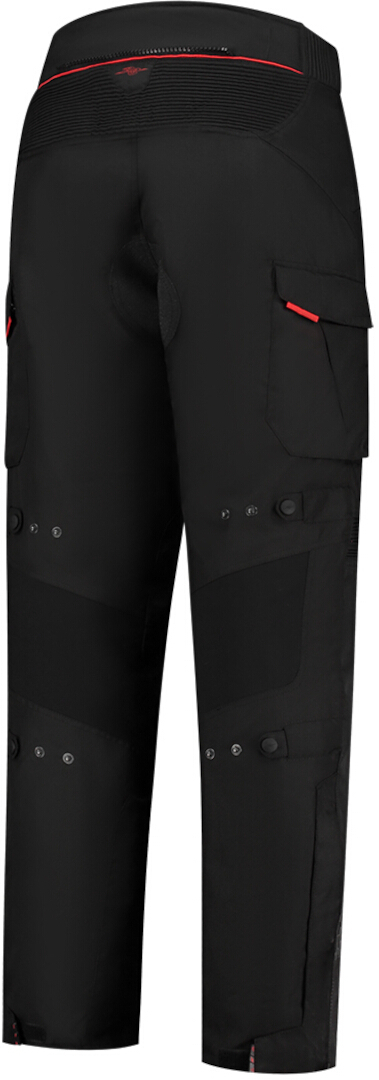 Rusty Stitches Cliff Waterproof Motorcycle Textile Pants black/grey/red XXL Figure 2