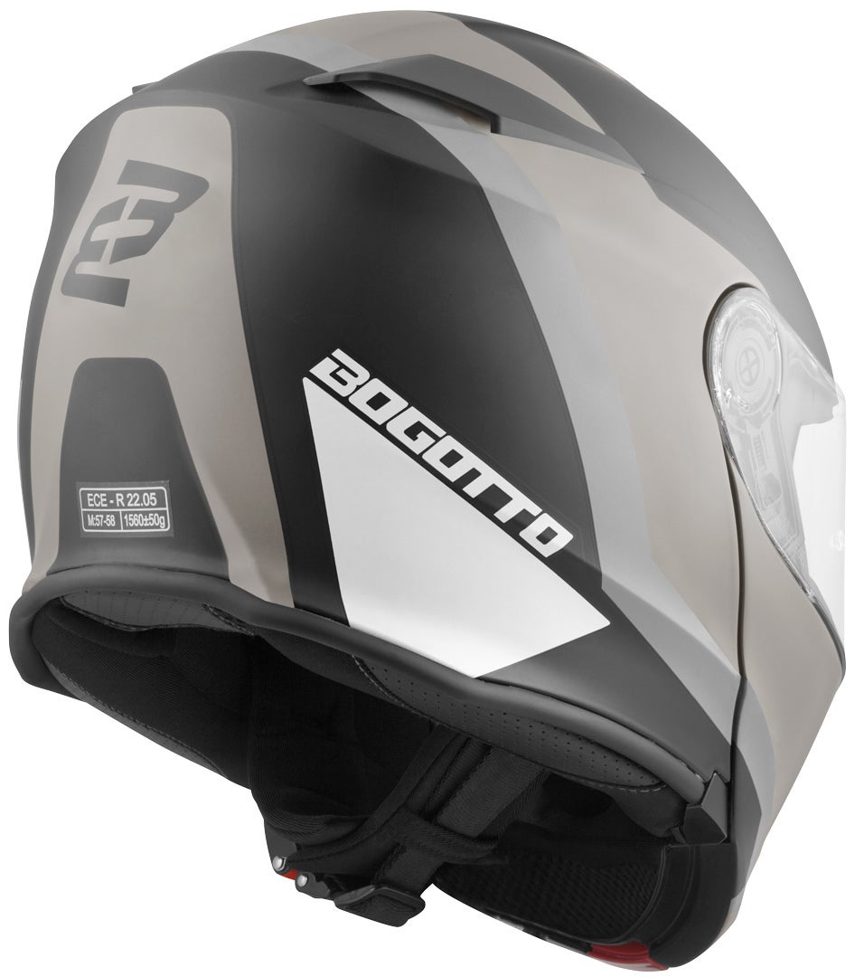 Bogotto V271 BT Zabu Bluetooth hjelm sort mat/grå L Figur 4