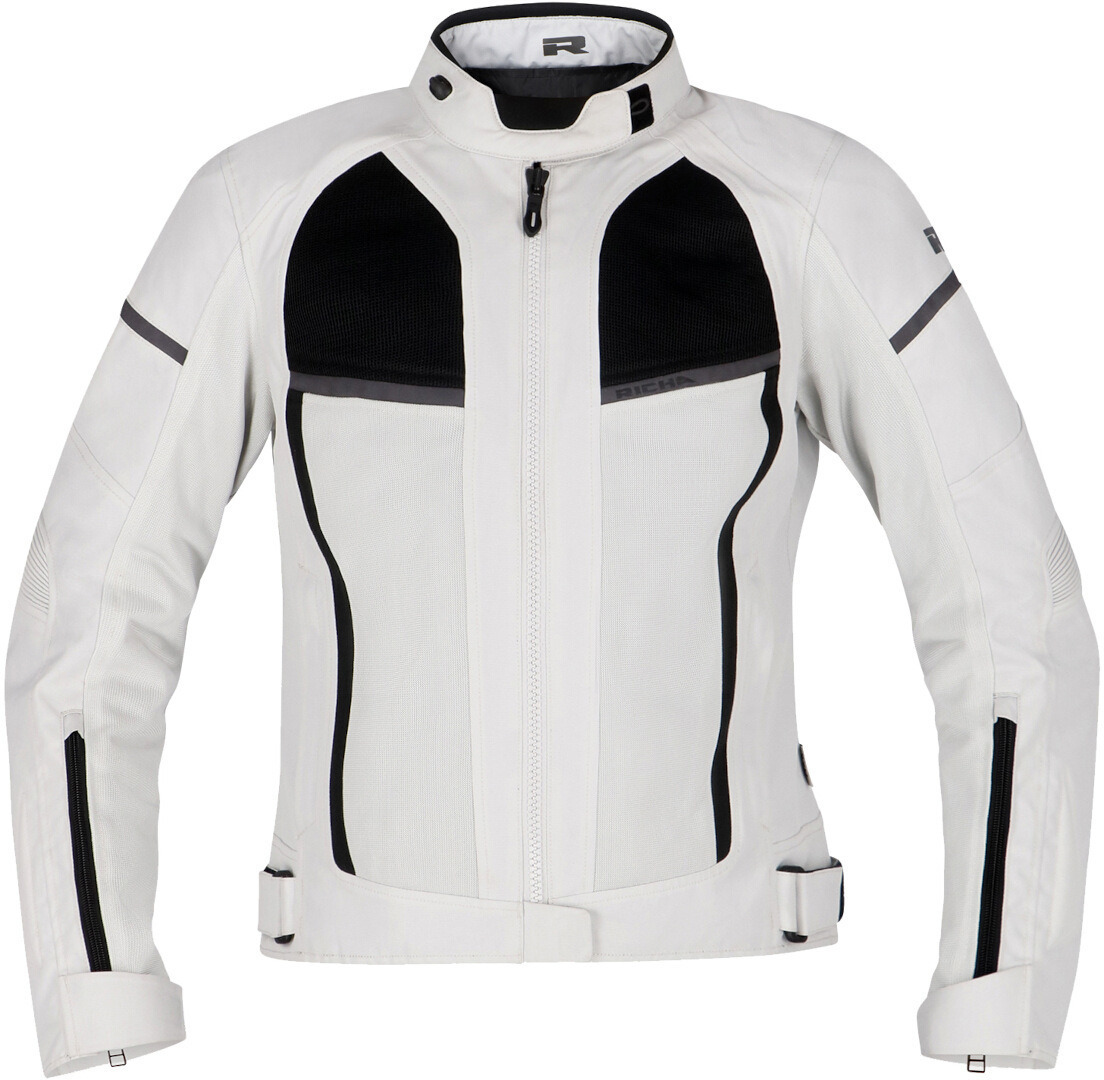 Richa Airstorm vattentät Damer Motorcykel Textil Jacka ljusgrå/svart XL Figur 2