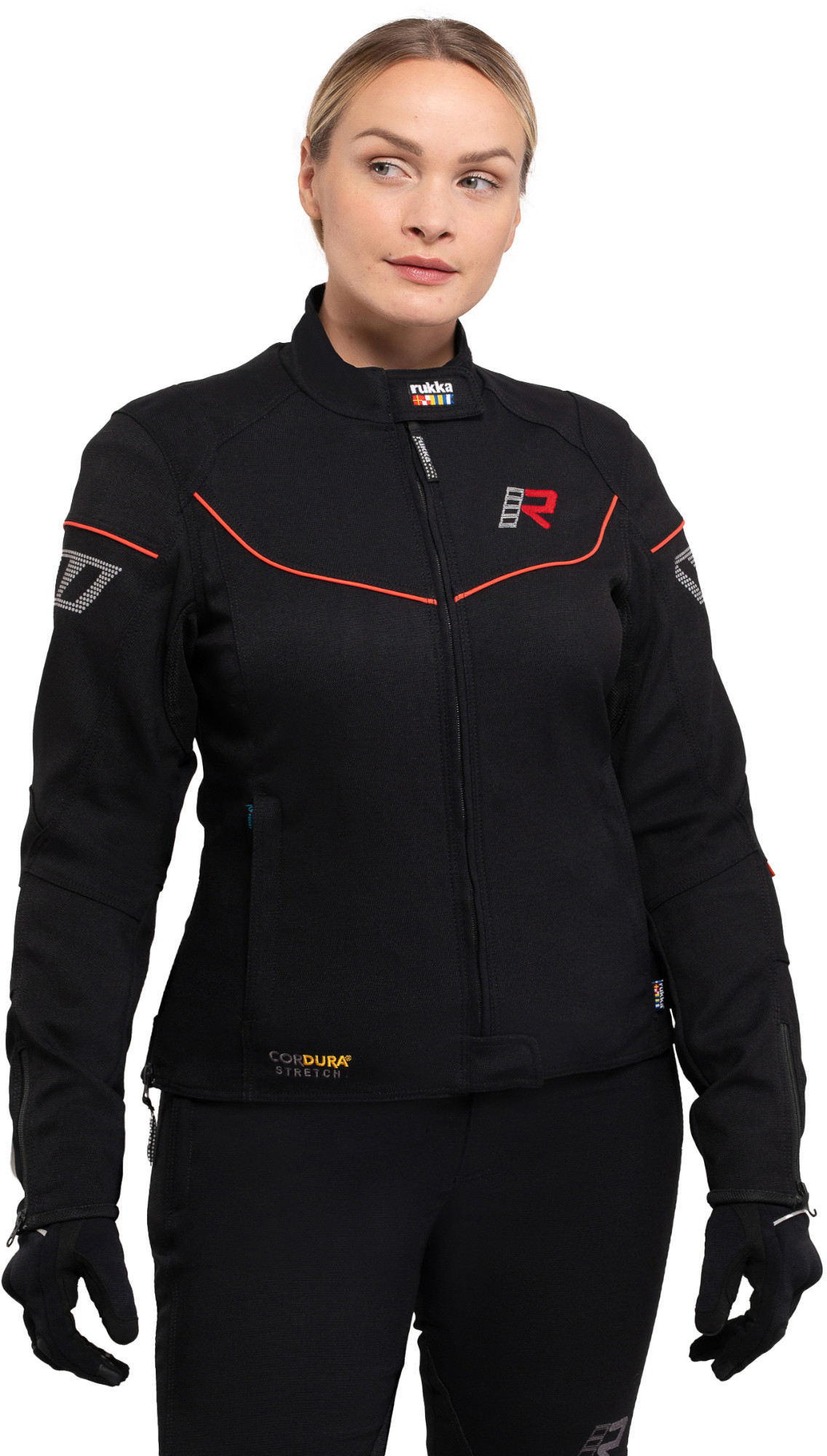 Rukka AirGobina 2.0 Jachetă textilă pentru motociclete pentru doamne Negru/Roșu 42 Figura 5