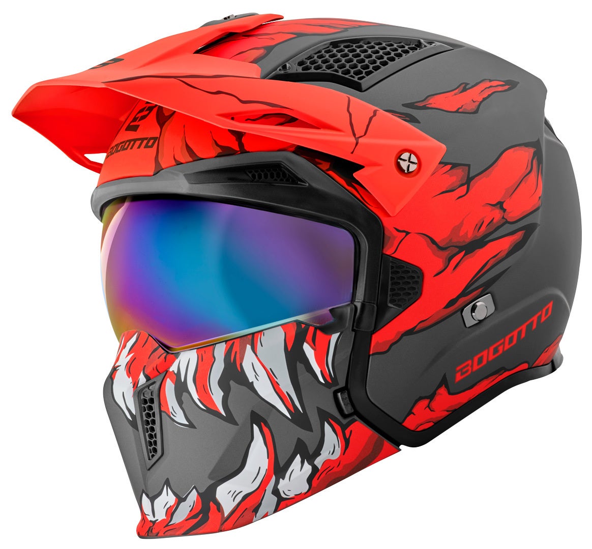 Bogotto Radic Skulash Casco rosso/nero L Figura 7