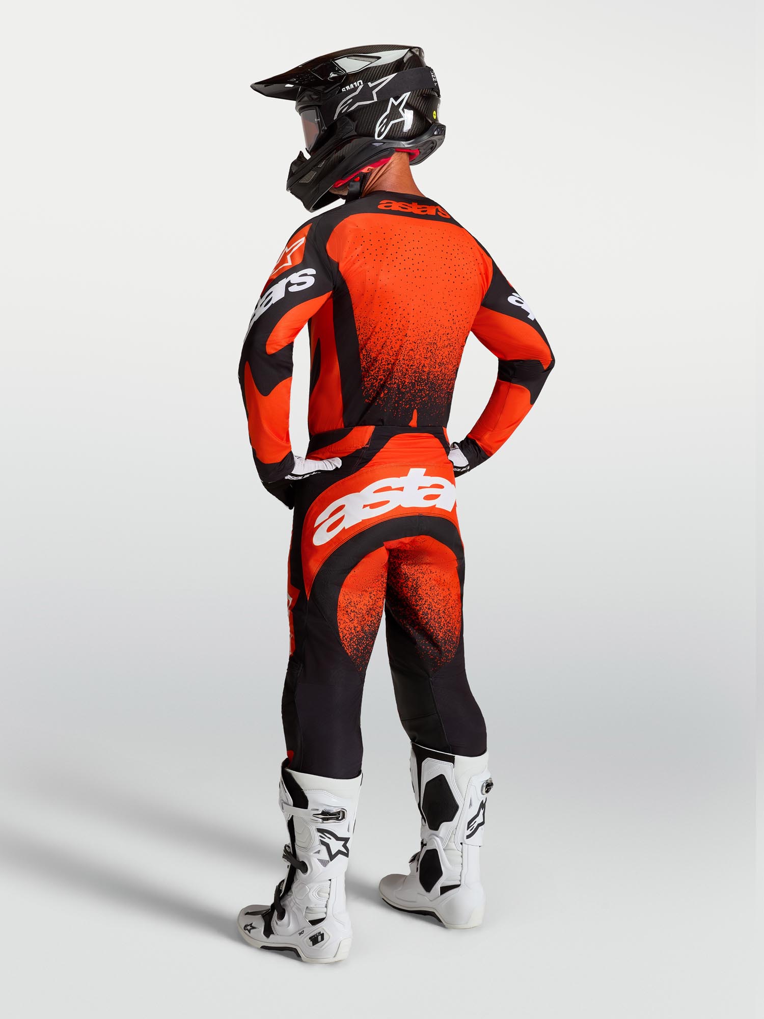 Alpinestars Techstar Swan Maglia Motocross rosso/nero/bianco L Figura 8