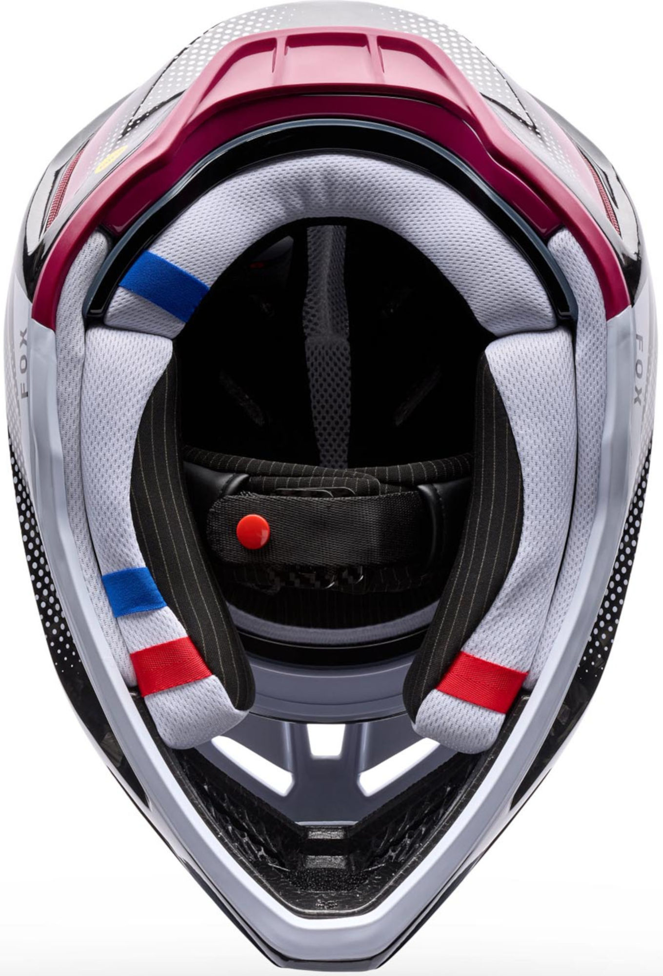 FOX V3 RS Tactile Carbon Motocross Helmet white/pink/black XL Figure 6