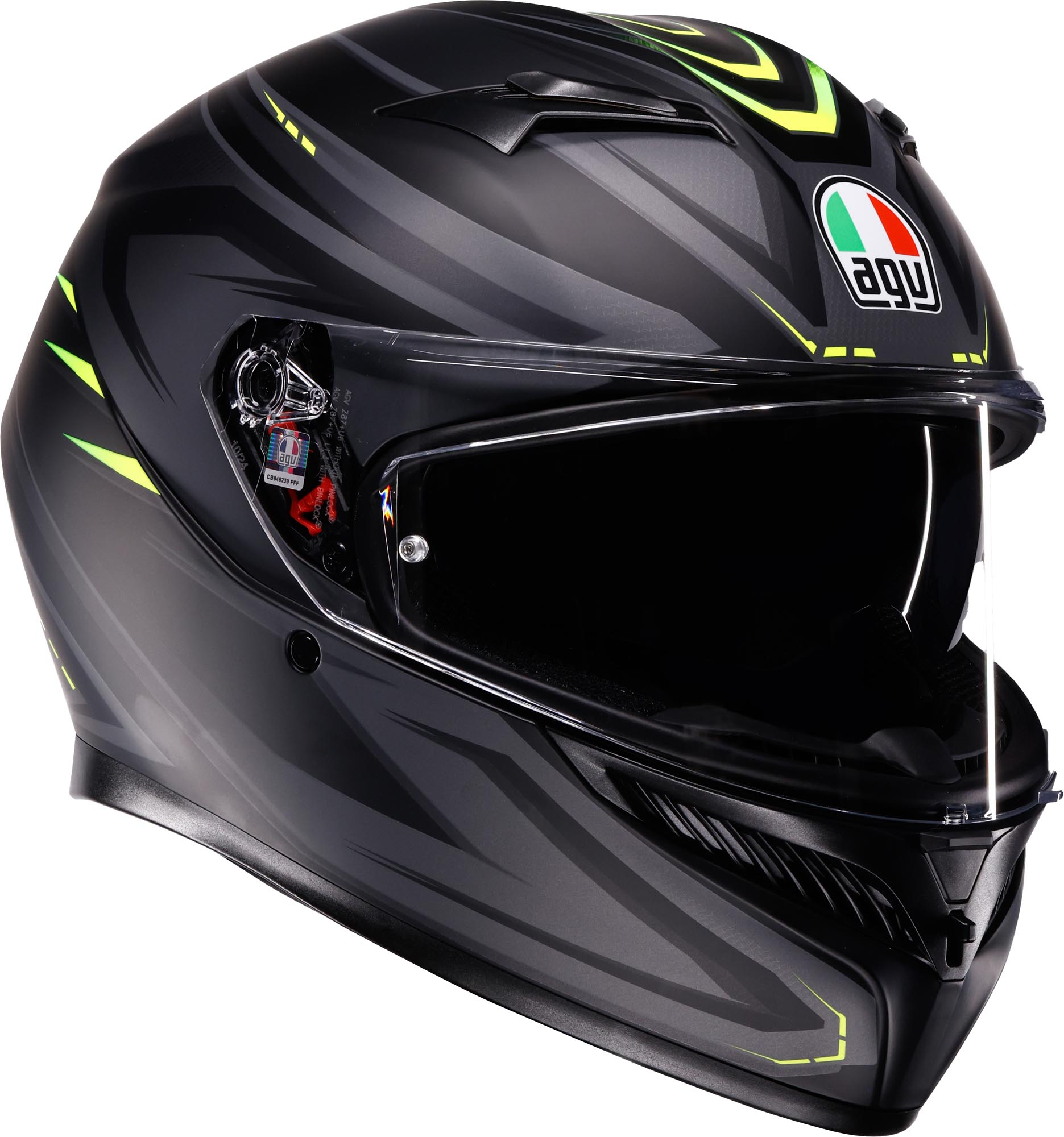 AGV K3 Syth Hjälm svart matt/gul S (55/56) Figur 1