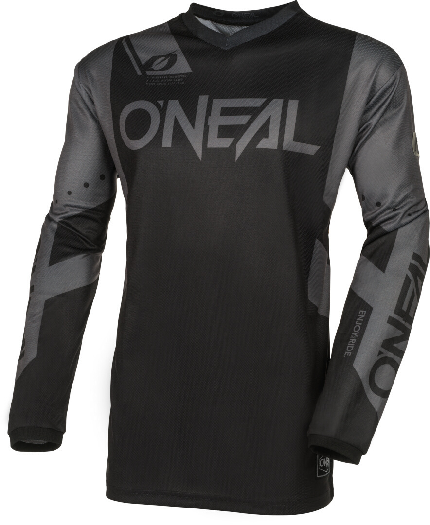 Oneal Element Racewear Motocross trøje sort/grå XL Figur 1