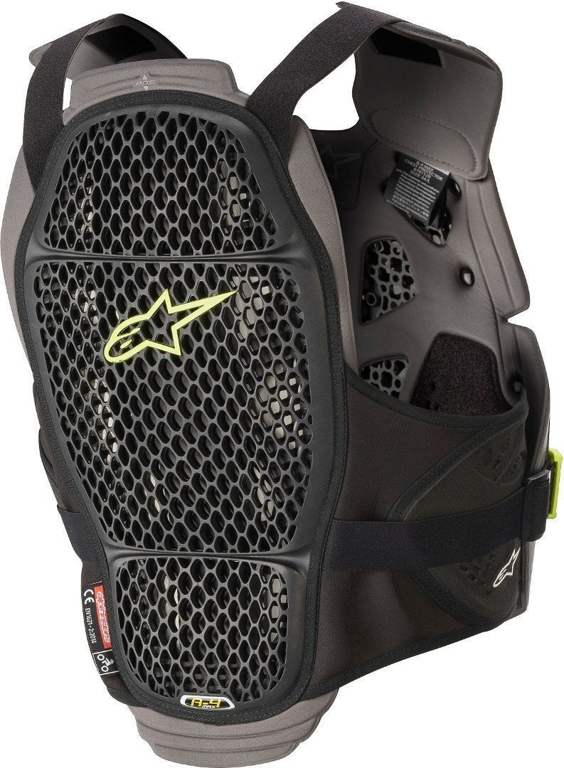 Alpinestars A-4 Max Chest Protector black/yellow XS/S Figure 2