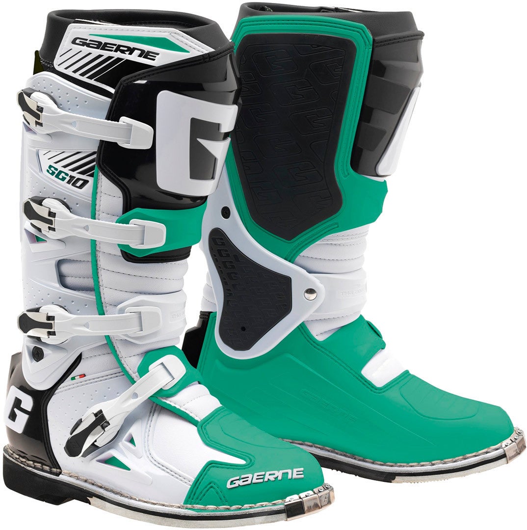 Gaerne SG-10 Goodyear Botas de Motocross branco/verde 44 Figura 1