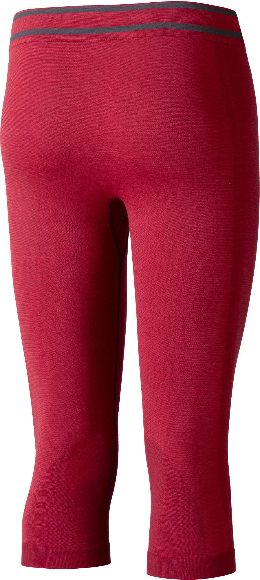 Lenz 6.0 Merino 3/4 Lady funktionella byxor mörkröd M Figur 2