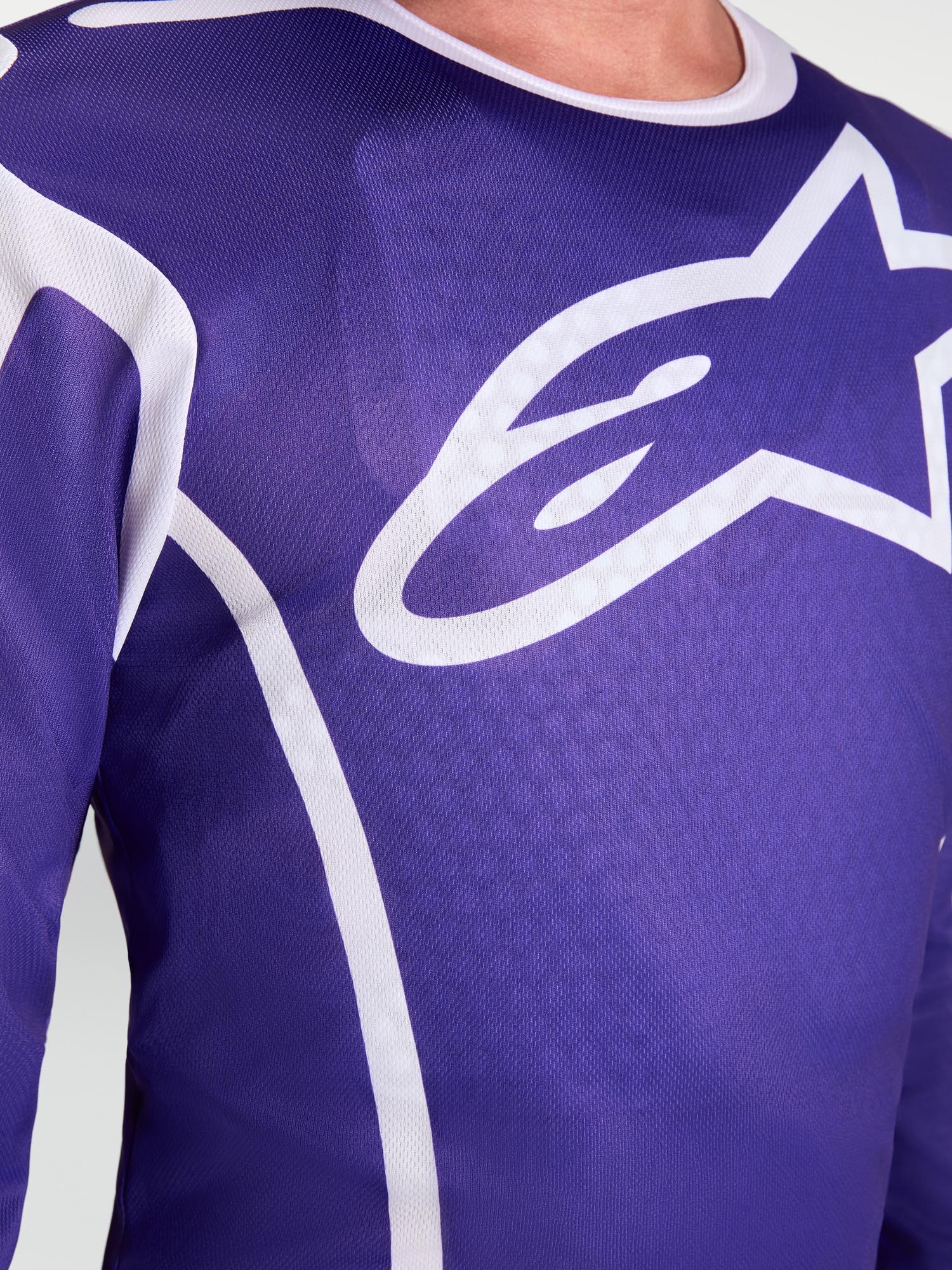 Alpinestars Fluid Apex V2 Motokrosový dres modrobílá L Obrázek 5