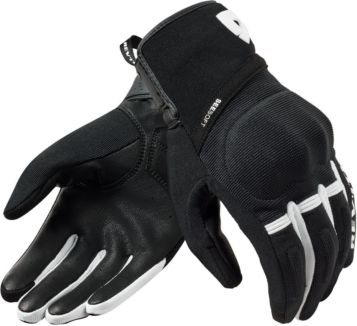 Revit Mosca 2 Motorcycle Gloves black/white XL Figure 1