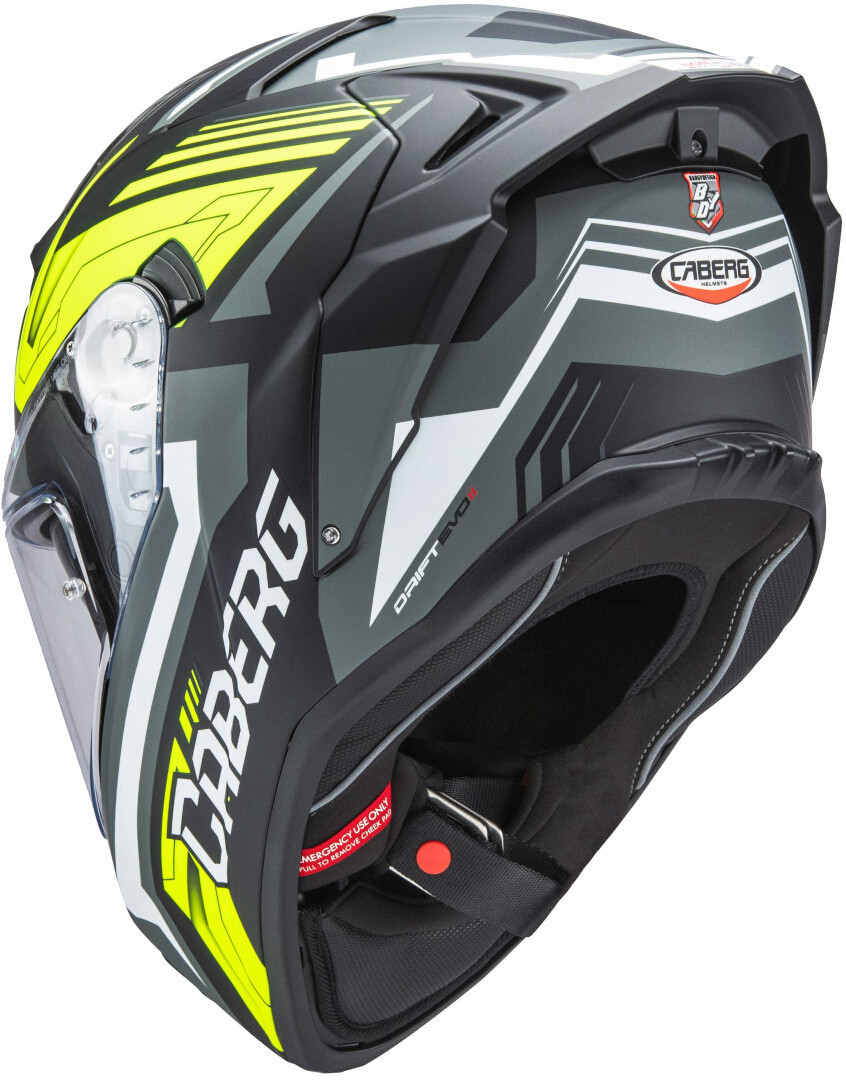 Caberg Drift Evo II Jamara Přilba černá matná/šedá/neonově žlutá L (59/60) Obrázek 2