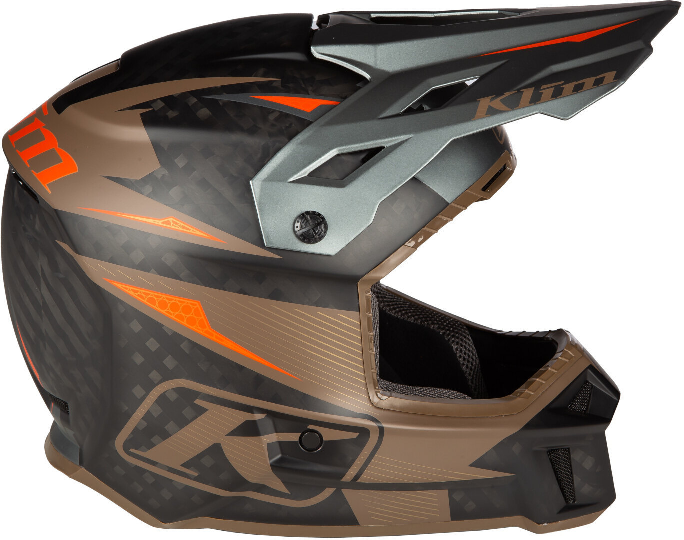 Klim F3 Carbon Pro Cască de motocross Maro/Negru S (54/55) Figura 6
