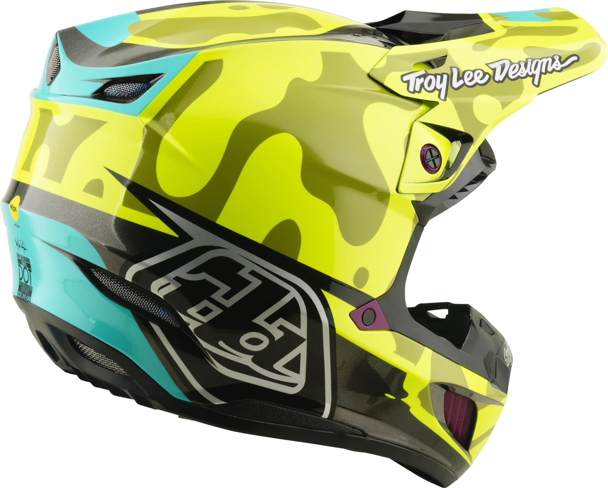 Troy Lee Designs SE5 Composite MIPS Myth Motocrosshelm neongeel XXL (62/63) Figuur 4