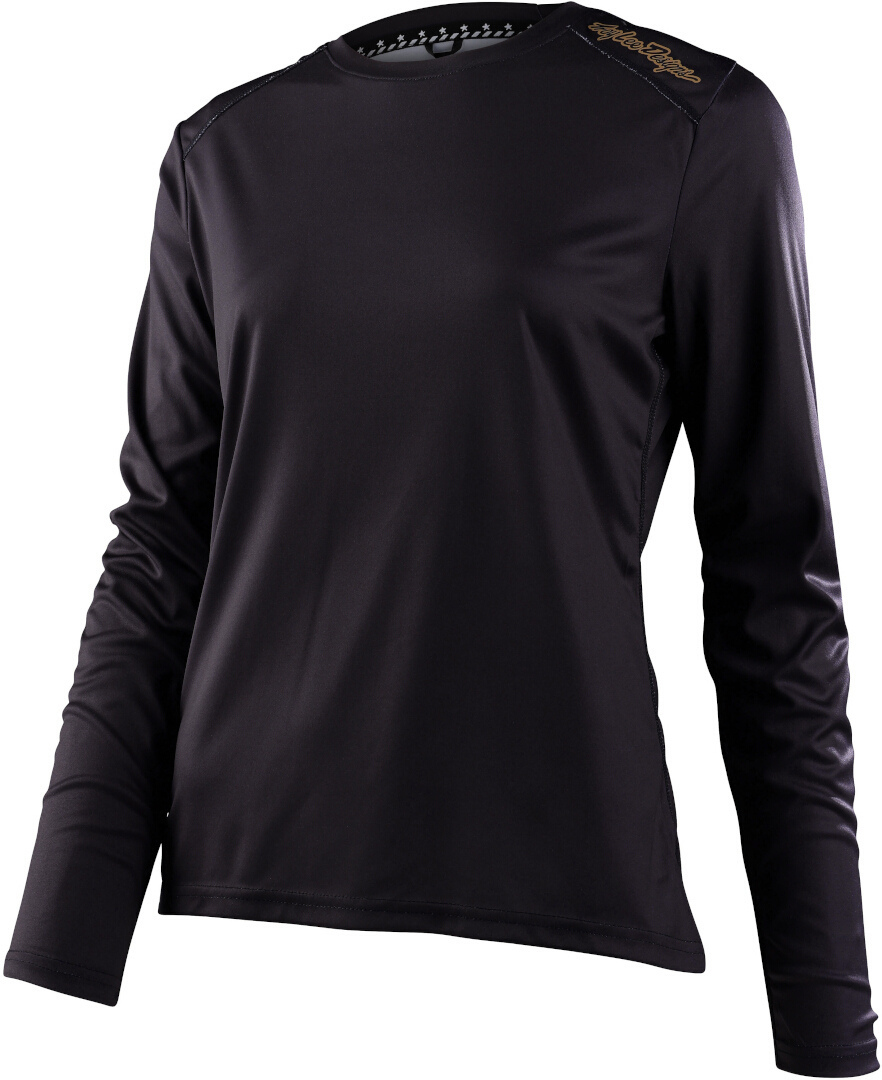 Troy Lee Designs Lilium Solid Black Ladies Fiets Jersey M Figuur 1